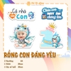 COMBO CHIBI RỒNG CON RẠNG RỠ - RỒNG XANH DƯƠNG
