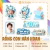 COMBO CHIBI RỒNG CON RẠNG RỠ - RỒNG XANH DƯƠNG
