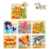 Bộ 9 khối lập phương ghép 6 mặt