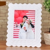 Khung ảnh cưới họa tiết LƯỢN SÓNG mẫu số 5