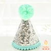 Mũ sinh nhật ép nhũ mini