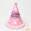 Mũ sinh nhật viền bi