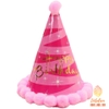 Mũ sinh nhật viền bi
