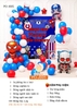 SET BÓNG TRANG TRÍ SINH NHẬT BÉ TRAI CHỦ ĐỀ SIÊU NHÂN, ANH HÙNG PO-J005
