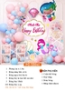 SET PHÔNG SINH NHẬT BÉ GÁI CHỦ ĐỀ NÀNG TIÊN CÁ PO-SB041