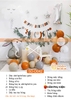 SET BÓNG TRANG TRÍ SINH NHẬT PHONG CÁCH HÀN QUỐC SD-D015