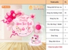 trang trí sinh nhật rắn 1 tuổi