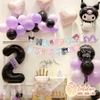KUROMI - SET BÓNG SINH NHẬT CHO BÉ GÁI KÈM DÂY CHỮ SD-KC006