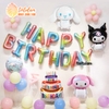 KUROMI - SET BÓNG SINH NHẬT CHO BÉ GÁI KÈM BÓNG CHỮ SB-KC012