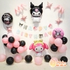 KUROMI - SET BÓNG SINH NHẬT CHO BÉ GÁI KÈM BÓNG CHỮ SD-KC013