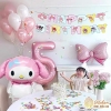 KUROMI - SET BÓNG SINH NHẬT CHO BÉ GÁI KÈM DÂY CHỮ SD-KC005
