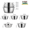BỘ 5 TÔ INOX 304 CAO CẤP DÙNG CHO NHÀ BẾP