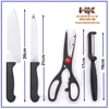 BỘ DAO KÉO LÀM BẾP 4 MÓN