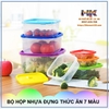 BỘ HỘP NHỰA ĐỰNG THỨC ĂN 7 MÀU