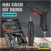 MÁY KHOAN VẶN VÍT MINI- TÔ VÍT ĐIỆN SỬ DỤNG PIN 3,7V LITHIUM ĐA TIỆN DỤNG