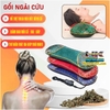 GỐI NGẢI CỨU CẮM ĐIỆN SƯỞI ẤM MASSAGE GIÚP GIẢM ĐAU CỔ VAI GÁY THẢO DƯỢC HƯƠNG THƠM DỄ CHỊU