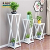 KỆ GỖ 2 TẦNG ĐỂ CHẬU HOA CÂY CẢNH