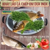 KHAY LẨU CÁ CHÉP OM DƯA INOX OM NGUYÊN CON 3KG