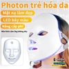MẶT NẠ QUANG HỌC LED PHOTON 7 MÀU, HỖ TRỢ SPA- TRẺ HÓA LÀN DA- GIỮ MÃI NÉT THANH XUÂN