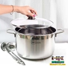 NỒI LUỘC GÀ INOX SIÊU TO KHỔNG LỒ HT COOK 30CM NẮP KÍNH