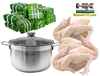 NỒI LUỘC GÀ INOX SIÊU TO KHỔNG LỒ HT COOK 30CM NẮP KÍNH