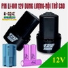 PIN LI-ION 12V DUNG LƯỢNG NỘI TRỞ CAO CHO CÁC LOẠI MÁY CẦM TAY