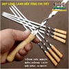 SET 6 QUE XIÊN NƯỚNG ШАШЛЫК INOX SỊN SÒ CHUẨN NGA HÀNG XÁCH TAY