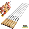 SET 6 QUE XIÊN NƯỚNG ШАШЛЫК INOX SỊN SÒ CHUẨN NGA HÀNG XÁCH TAY