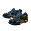 Giày bảo hộ Ziben 163N màu navy vàng, thấp cổ khóa xoay