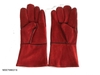 Găng tay da hàn Pháp màu đỏ 02 lớp 34cm.