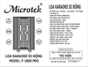 Loa karaoke di động Microtek MTK-620