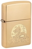Hộp Quẹt Zippo 47147 Moon Dragon Design High Polish Brass
