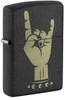 Hộp Quẹt Zippo 47008 Rock On Design Black Crackle