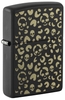 Hộp Quẹt Zippo 47001 Leopard Skulls Design Black Matte
