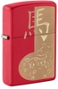 Hộp Quẹt Zippo 46931 2026 Year of the Horse Design Red Matte