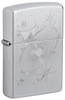 Hộp Quẹt Zippo 46724 Atomic Cosmos Design Auto Engrave Satin Chrome