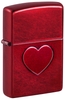 Hộp Quẹt Zippo 46588 Stamped Heart Design Candy Apple