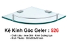 Kệ góc kính 1 tầng Geler 526