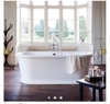 Bồn tắm độc lập Casa Padrino freistehende Badewanne Modell BLonR im Retro Design Weiß 1800 x 850 x 640 mm
