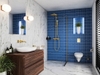 Vòi Lavabo âm tường màu vàng bóng nhập Đức Grohe Essence - Cool Sunrise | 19967GL1+23571000