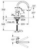 Vòi chậu rửa bát GROHE Bauloop single lever sink mixer | 31368001