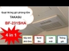 Máy sưởi thông gió phòng tắm nội địa Nhật Bản Takasu | BF-231SHA (100V, 2 chiều, âm trần)