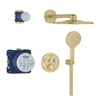 Sen tắm âm tường nhập khẩu Đức màu vàng xước mờ Grohe Grohtherm SmartActive 310  34863GN0