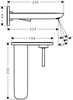 Vòi lavabo âm tường Hansgrohe PuraVida | 15085000+13622180