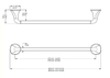 Thanh treo khăn Pfister Faucets Polished Chrome Lareda BTB-LR2C