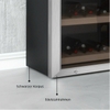 Tủ bảo quản rượu vang Caso Winecomfort 1800 Smart - 730 Màu bạc 180 chai