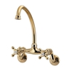 Vòi Lavabo nóng lạnh nội địa Nhật Kakudai 126-007-AG (Có thể dùng cho 1 số chậu rửa bát phong cách cổ điển)