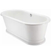 Bồn tắm độc lập Casa Padrino freistehende Badewanne Modell BLonR im Retro Design Weiß 1800 x 850 x 640 mm