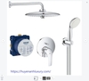 Sen tắm âm tường nhập Đức Grohe Eurosmart VitalioJo | 25219001