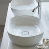 Chậu Lavabo dương bàn màu trắng có lớp phủ WonderGliss Duravit Luv | 03796000001